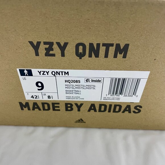 Adidas Yeezy Yzy QNTM Mist Slate Cream Men Size 9 - Picture 3 of 7
